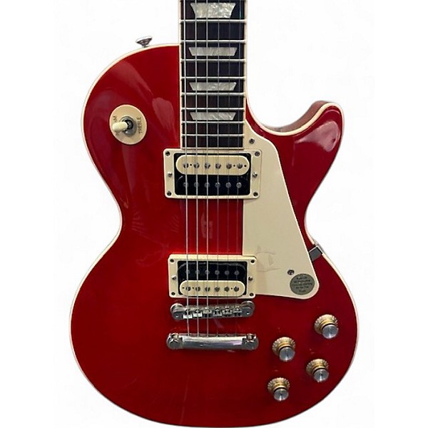 Used Gibson Les Paul Classic Cherry Solid Body Electric Guitar