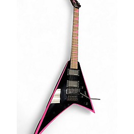 Used Jackson RRX24 Black and Pink Solid Body Electric Guitar