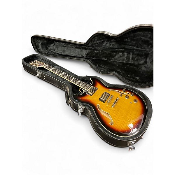 Used Ibanez AS153 2 Color Sunburst Hollow Body Electric Guitar