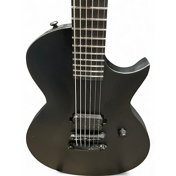 Used Esp Ltd EC BLACK METAL Black Solid Body Electric Guitar