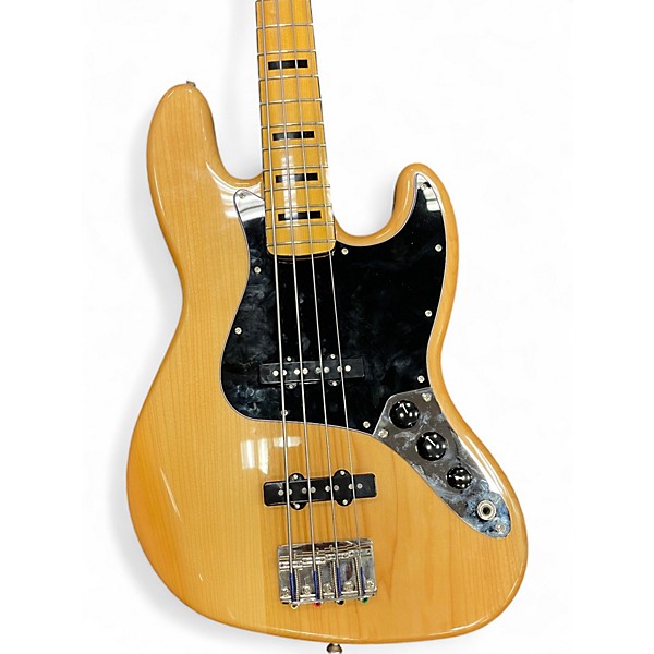 Used Squier Classic Vibe 70s Jazz Bass Natural Electric Bass Guitar