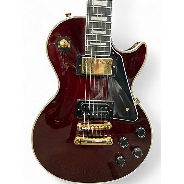 Used Epiphone JERRY CANTRELL "WINO" LES PAUL CUSTOM Wine Red Solid Body Electric Guitar