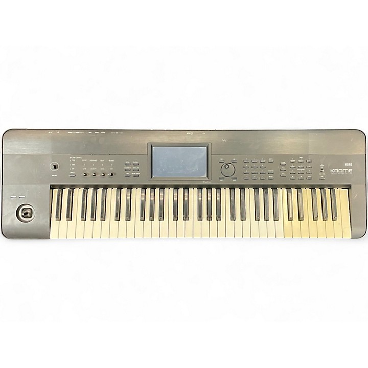 KORG Krome 61(ケース、ペダル付) Korg Krome-61-BL Blue Keyboard Synthesizer with Soft Case