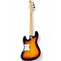 Used Squier Affinity Jazz Bass 3 Tone Sunburst Electric Bass Guitar