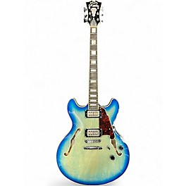 Used 2022 D'Angelico DAPDCXTBBCS Blue Burst Hollow Body Electric Guitar
