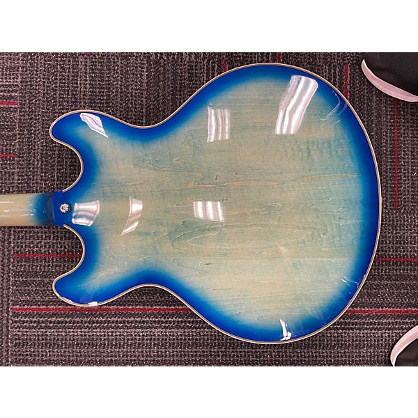 Used 2022 D'Angelico DAPDCXTBBCS Blue Burst Hollow Body Electric Guitar