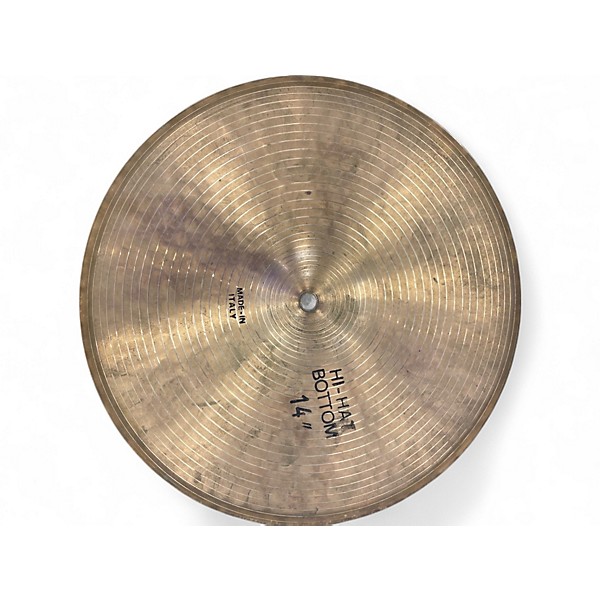 Vintage 1970s Atlas Sound 14in B8 Hi Hats Cymbal