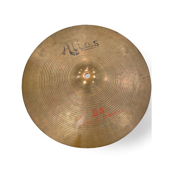 Vintage 1970s Atlas Sound 14in B8 Hi Hats Cymbal