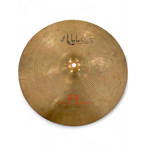 Vintage 1970s Atlas Sound 14in B8 Hi Hats Cymbal
