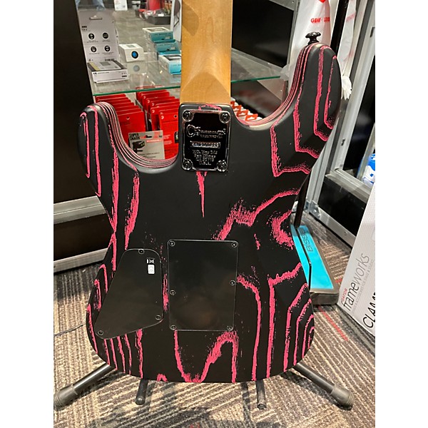 Used Charvel Pro Mod San Dimas HH HT ZEBRA PINK Solid Body Electric Guitar
