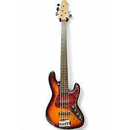 Used Lakland 55-60 Skyline Custom 5 String Sunburst Electric Bass Guitar