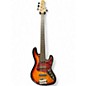 Used Lakland 55-60 Skyline Custom 5 String Sunburst Electric Bass Guitar thumbnail