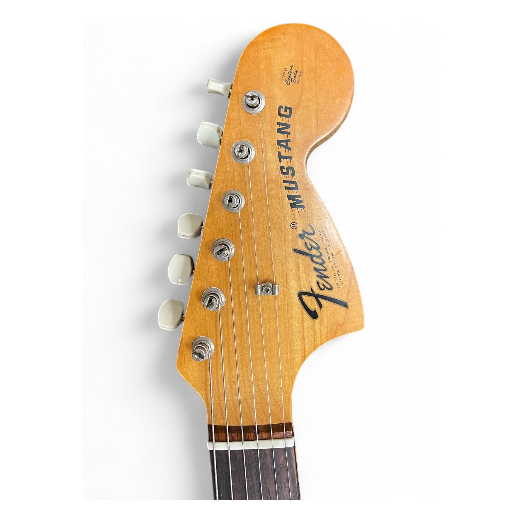 Vintage 1972 Fender Fender Mustang 3 Tone Sunburst Solid Body