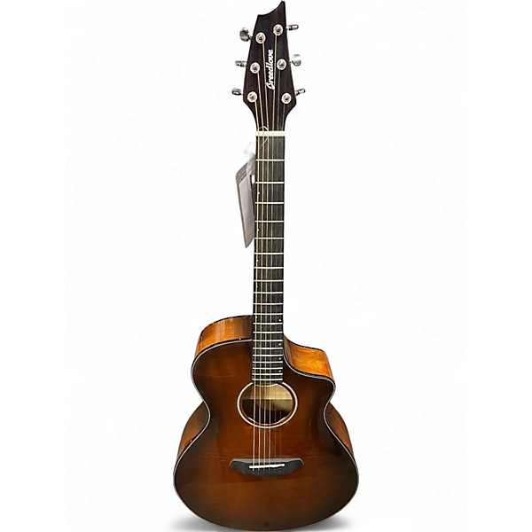 Used Breedlove Pursuit Exotic Concert Bourbon CE Myrtlewood 2 Tone Sunburst Acoustic Electric Guitar