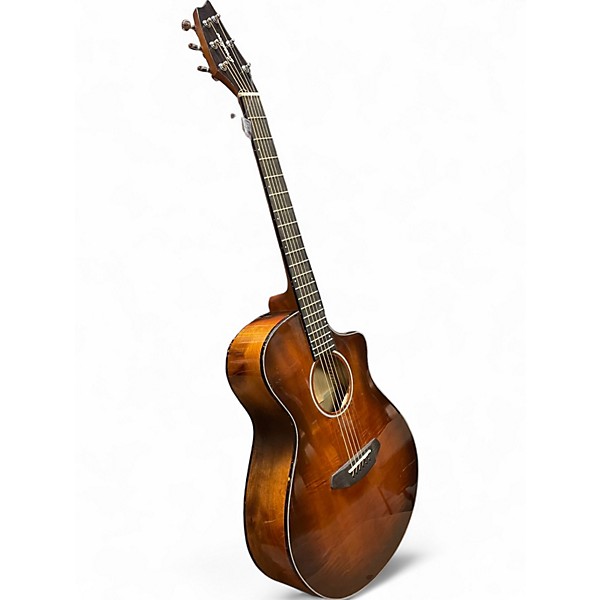 Used Breedlove Pursuit Exotic Concert Bourbon CE Myrtlewood 2 Tone Sunburst Acoustic Electric Guitar