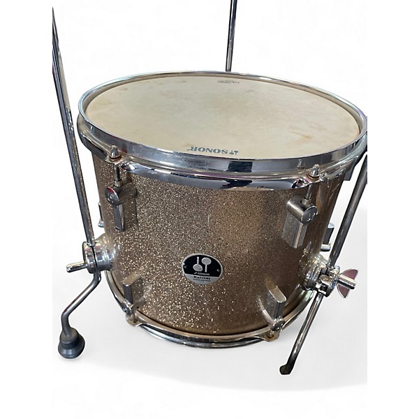 Used SONOR 4 Piece MARTINI Champagne Sparkle Drum Kit