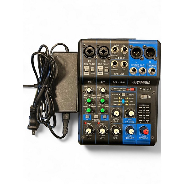 Used Yamaha MG06X Unpowered Mixer