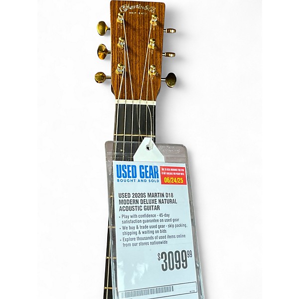 Used 2020s Martin D18 Modern Deluxe Natural Acoustic Guitar