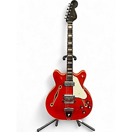Vintage 1967 Fender Coronado Red Hollow Body Electric Guitar