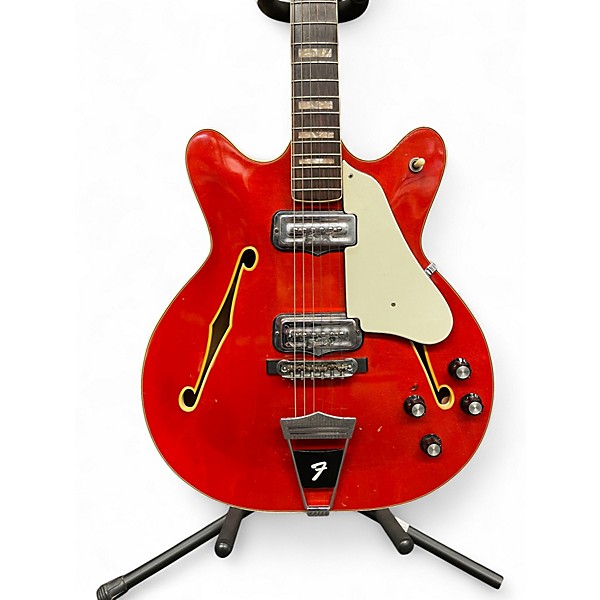 Vintage 1967 Fender Coronado Red Hollow Body Electric Guitar
