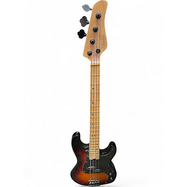 Used Schecter Guitar Research DIAMOND SERIES P4  3 Color Sunburst Electric Bass Guitar