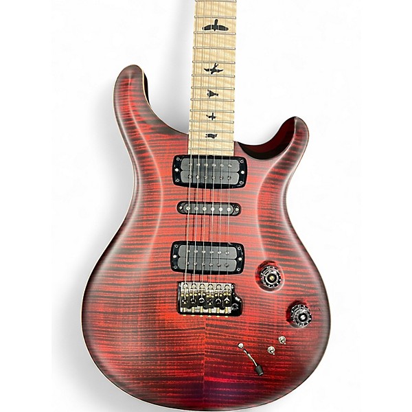 Used 2024 PRS MODERN EAGLE V FIRE RED Solid Body Electric Guitar