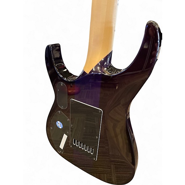 Used ESP Brian "Head" Welch SH7ET Evertune 7 String See Thru Purple Solid Body Electric Guitar