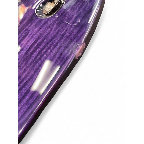 Used ESP Brian "Head" Welch SH7ET Evertune 7 String See Thru Purple Solid Body Electric Guitar