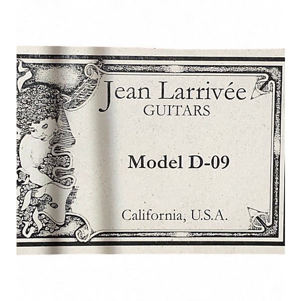 Used Larrivee D-09 Natural Acoustic Electric Guitar