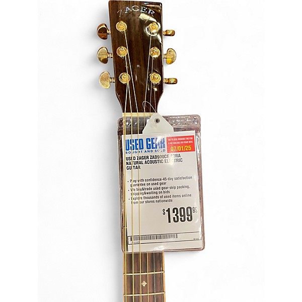 Used Zager ZAD900CE Aura Natural Acoustic Electric Guitar