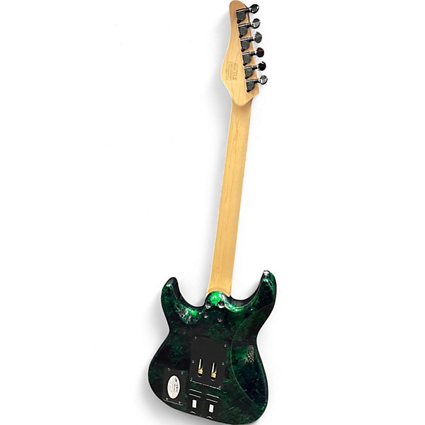 Used Schecter Guitar Research SUN VALLEY SUPER SHREDDER GREEN Solid Body Electric Guitar