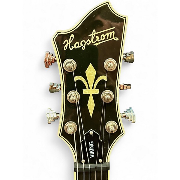 Used Hagstrom Viking Candy Apple Red Hollow Body Electric Guitar