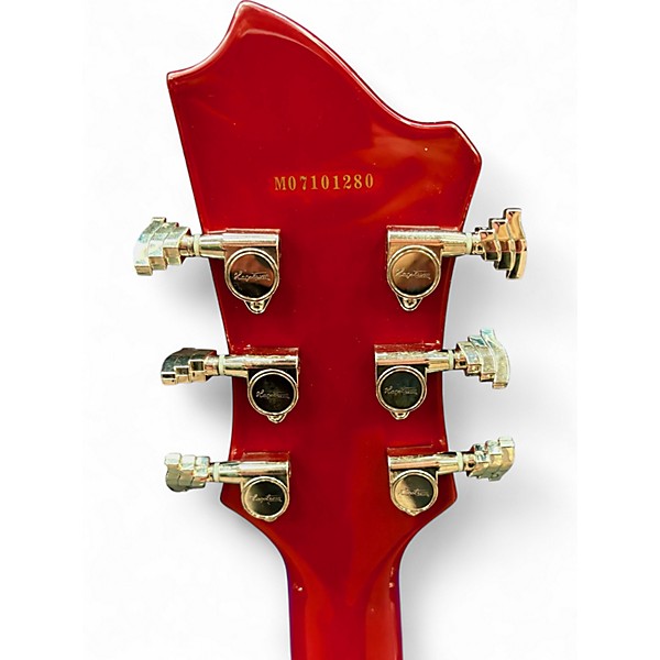 Used Hagstrom Viking Candy Apple Red Hollow Body Electric Guitar