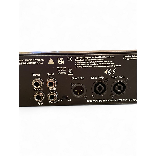 Used Bergantino HP2X Bass Amp Head