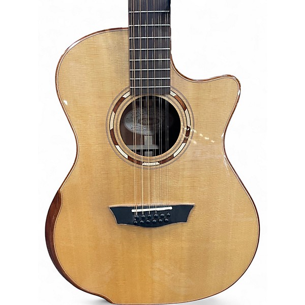 Used Washburn WCG15SCE12 Natural 12 String Acoustic Electric Guitar