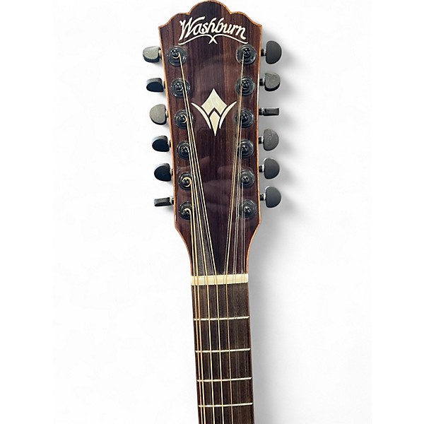 Used Washburn WCG15SCE12 Natural 12 String Acoustic Electric Guitar