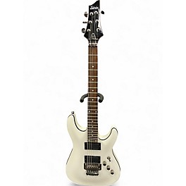 Used Schecter Guitar Research C1FR White Solid Body Electric Guitar
