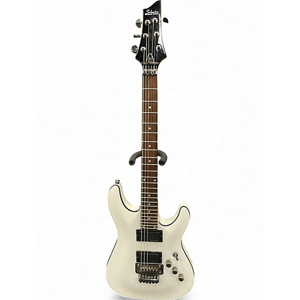 Used Schecter Guitar Research C1FR White Solid Body Electric Guitar