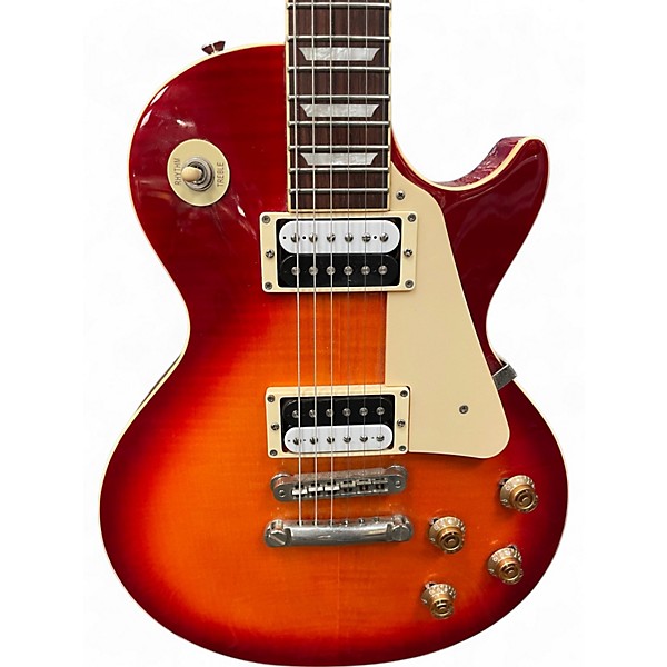 Used Burny LG-75 Cherry Sunburst Solid Body Electric Guitar
