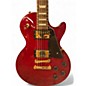 Used 2023 Epiphone Les Paul Studio Crimson Red Trans Solid Body Electric Guitar