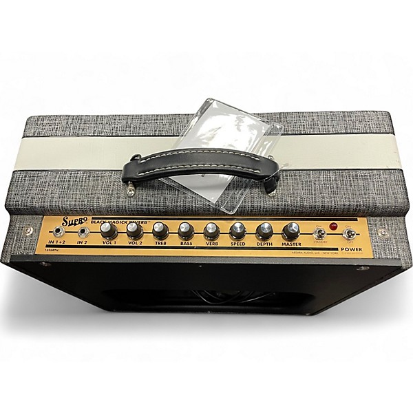 Used Supro 1696RT Black Magick Reverb Tube Guitar Combo Amp