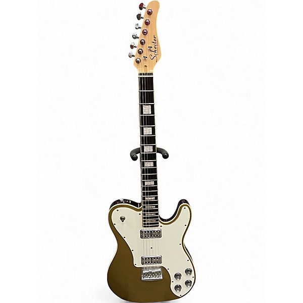 Used Schecter PT Fastback Gold Solid Body Electric Guitar