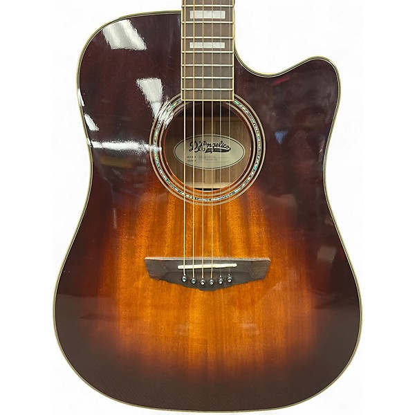 Used D'Angelico dapgc10SBG 2 Tone Sunburst Acoustic Electric Guitar