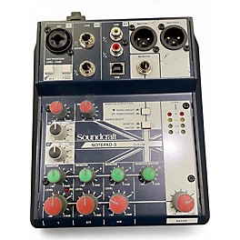 Used Soundcraft NOTEPAD-5 Powered Mixer
