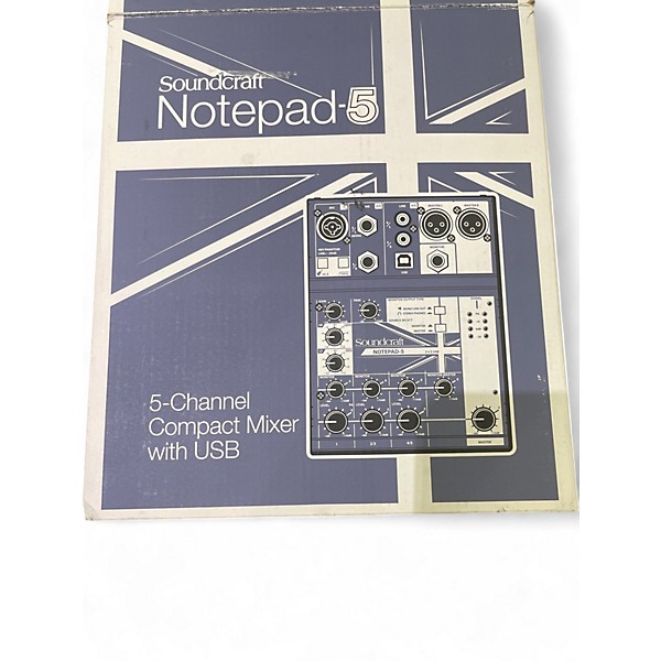 Used Soundcraft NOTEPAD-5 Powered Mixer