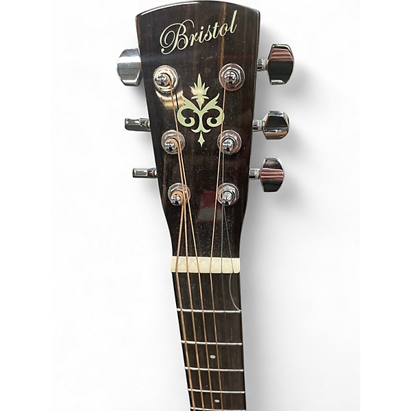 Used Bristol BM-16CE Natural Acoustic Electric Guitar