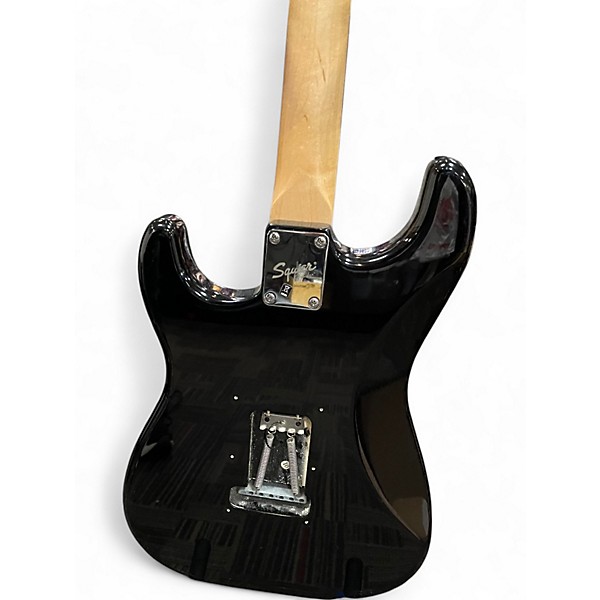 Used Squier Standard Stratocaster Black Solid Body Electric Guitar