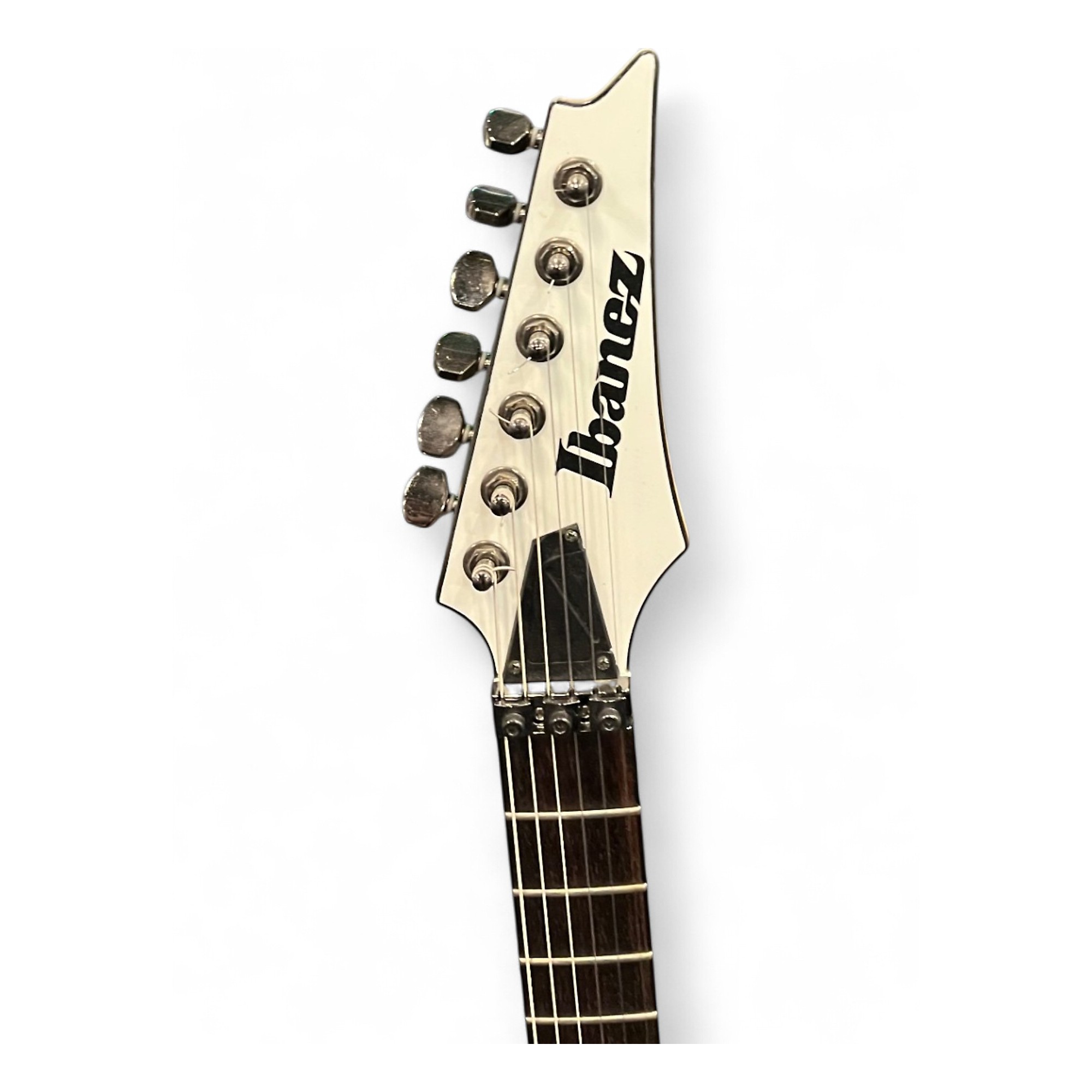 Used Ibanez RGIR20E Iron Label White Solid Body Electric Guitar