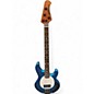 Used Ernie Ball Music Man Stingray 4 String Blue Electric Bass Guitar thumbnail