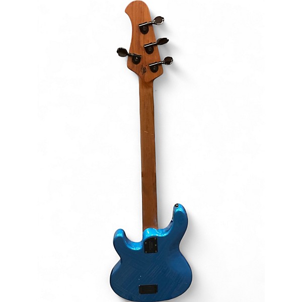 Used Ernie Ball Music Man Stingray 4 String Blue Electric Bass Guitar